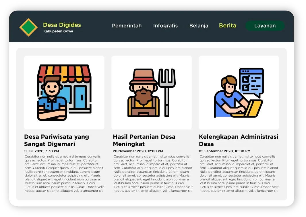 sistem publikasi desa
