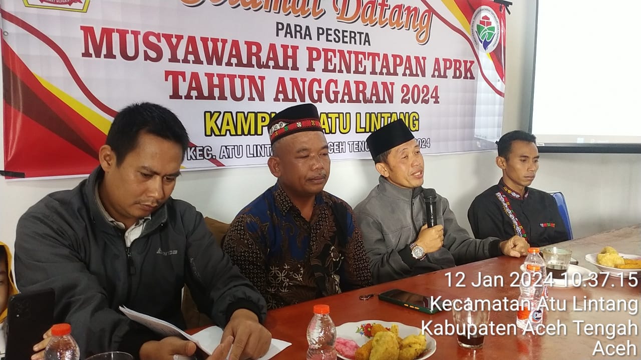 APBKampung Atu Lintang Ditetapkan Program Kampung Siap Dimulai