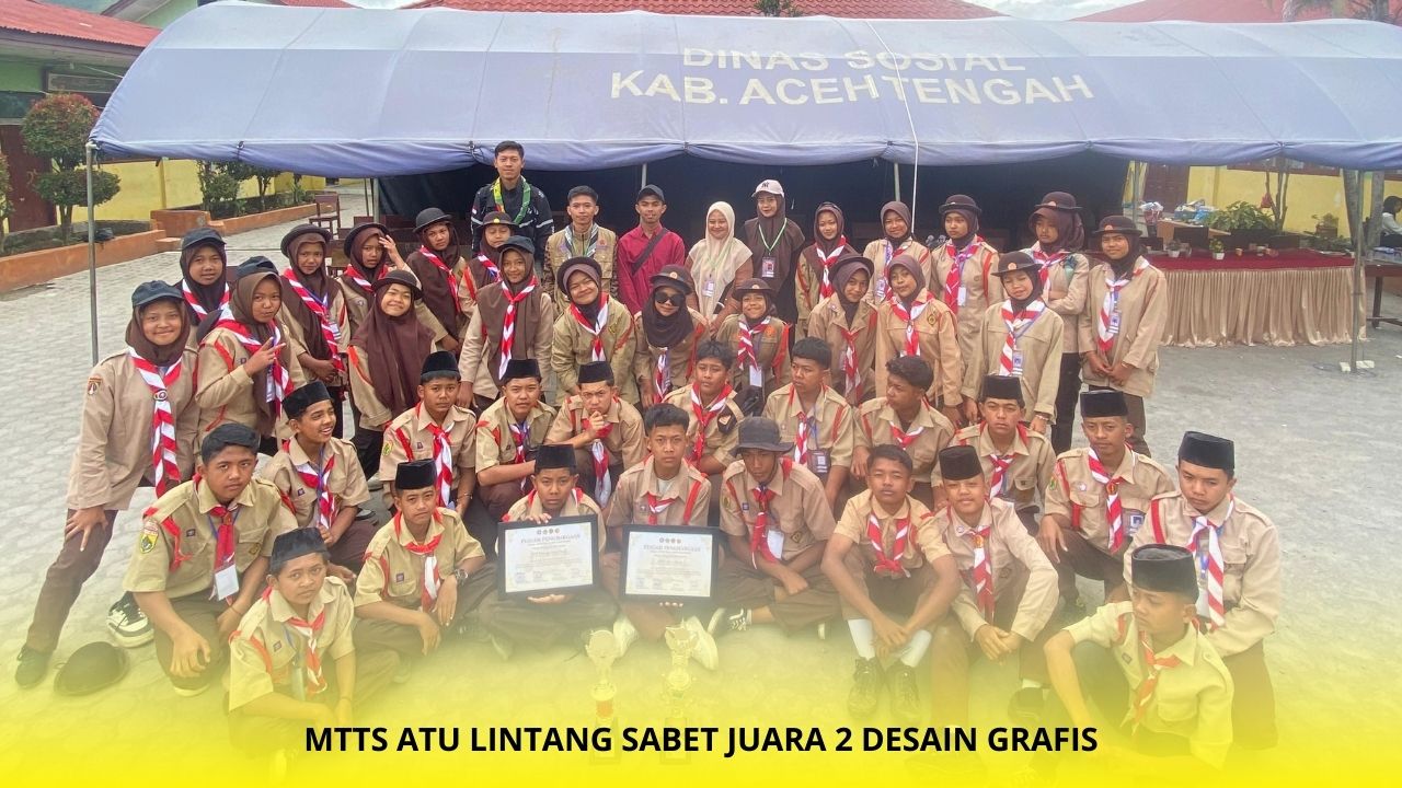 Keren! MTTS Atu Lintang Juara 2 Lomba Desain Grafis