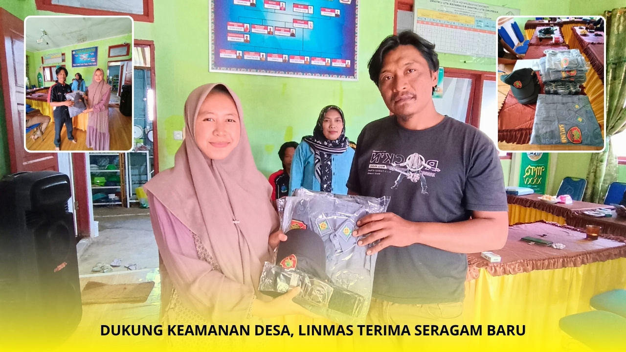 Kampung Atu Lintang Lengkapi Seragam Linmas
