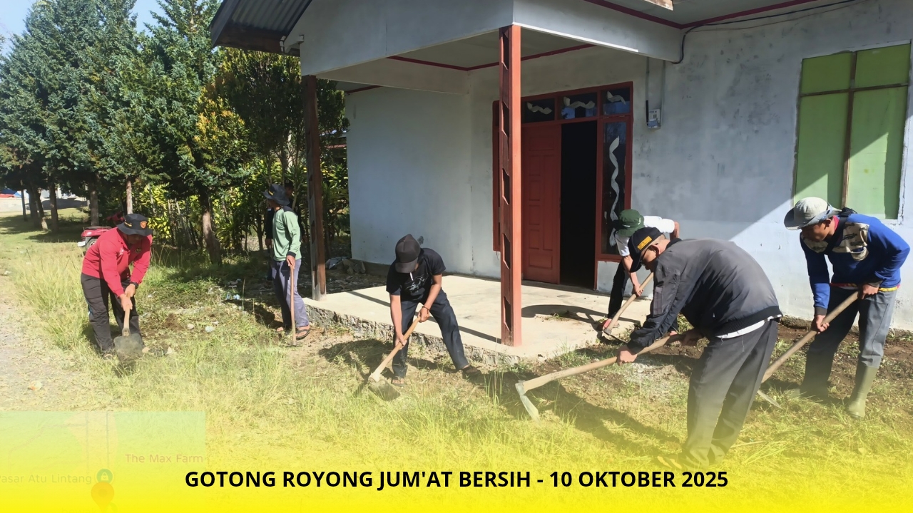 Jumat Bersih, Wujud Gotong Royong Pemerintah Kampung Atu Lintang