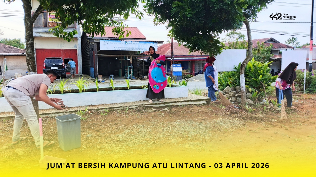 Jaga Kebersihan Kampung, Perangkat Atu Lintang Laksanakan Jum’at Bersih