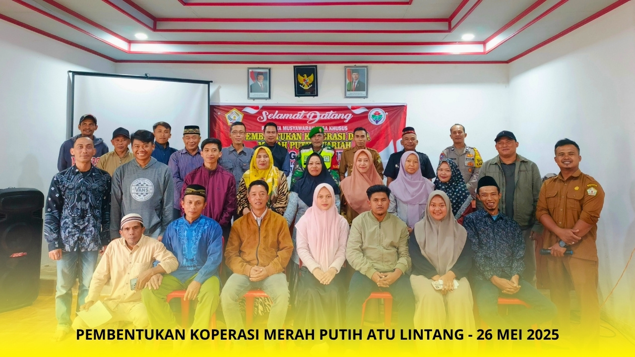 Pemerintah Kampung Atu Lintang Resmi Bentuk Koperasi Merah Putih