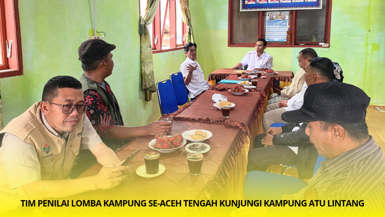 Tim Penilai Lomba Kebersihan Kampung Tingkat Kabupaten Aceh Tengah Kunjungi Atu Lintang