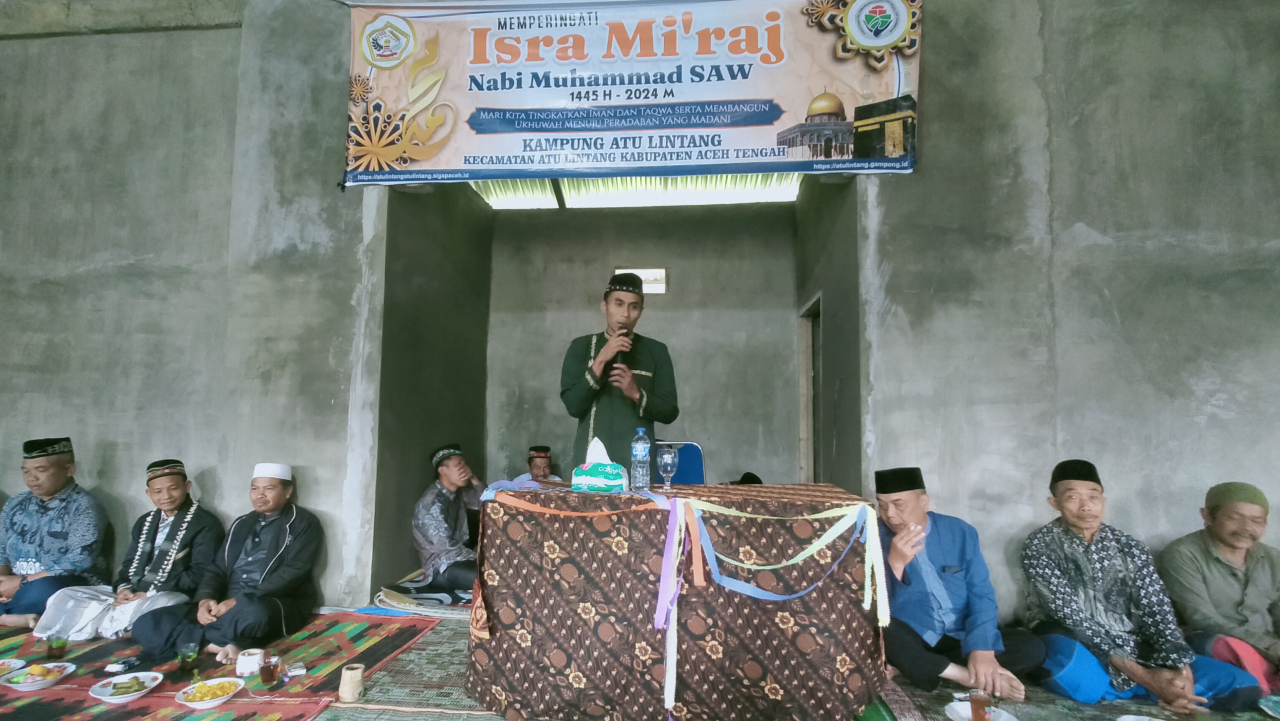 Peringatan Isra Miraj 1445 H di Atu Lintang Berlangsung Khidmat