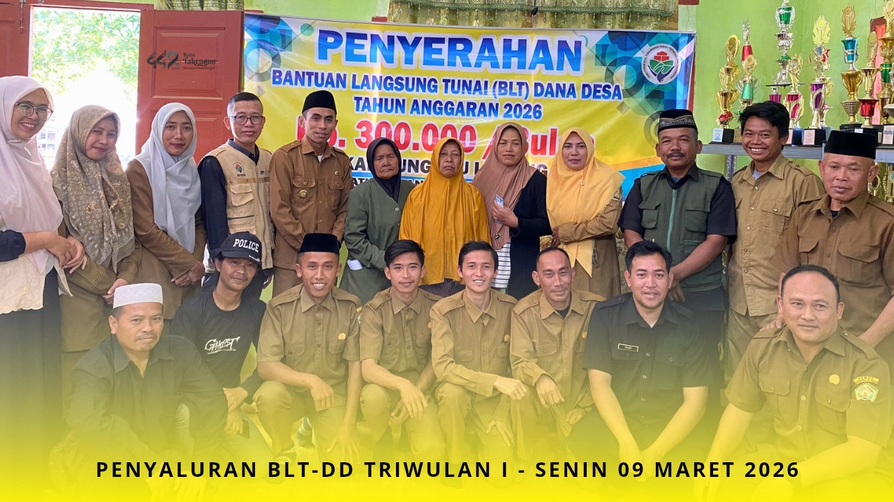 Penyaluran BLT-DD Triwulan I Tahun 2026, Tiga KPM Kampung Atu Lintang Terima Bantuan