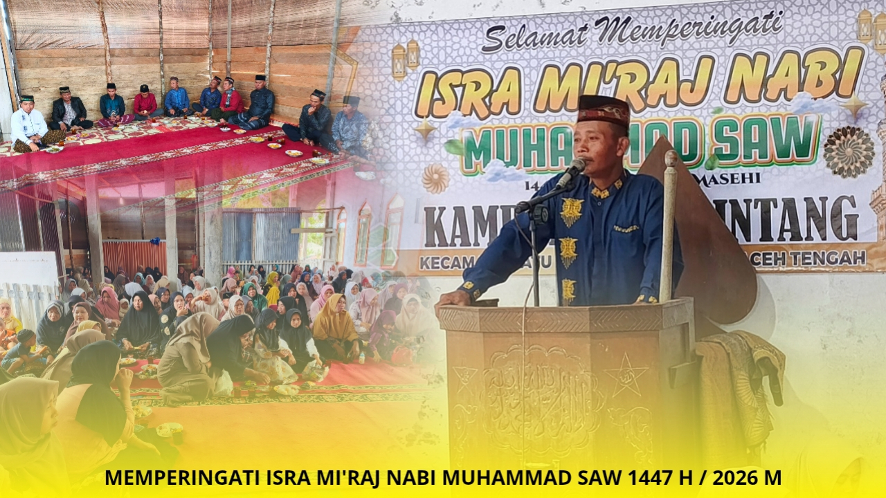 Masyarakat Atu Lintang Khidmat Peringati Isra Mi’raj