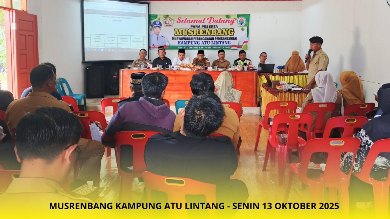 Musrenbang Kampung Atu Lintang Susun Arah Pembangunan Tahun 2026
