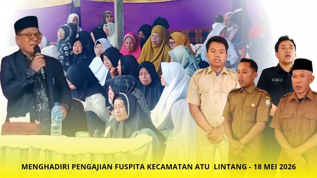 Perangkat Kampung Atu Lintang Hadiri Pengajian FUSPITA Kecamatan Atu Lintang di Kampung Gayo Murni