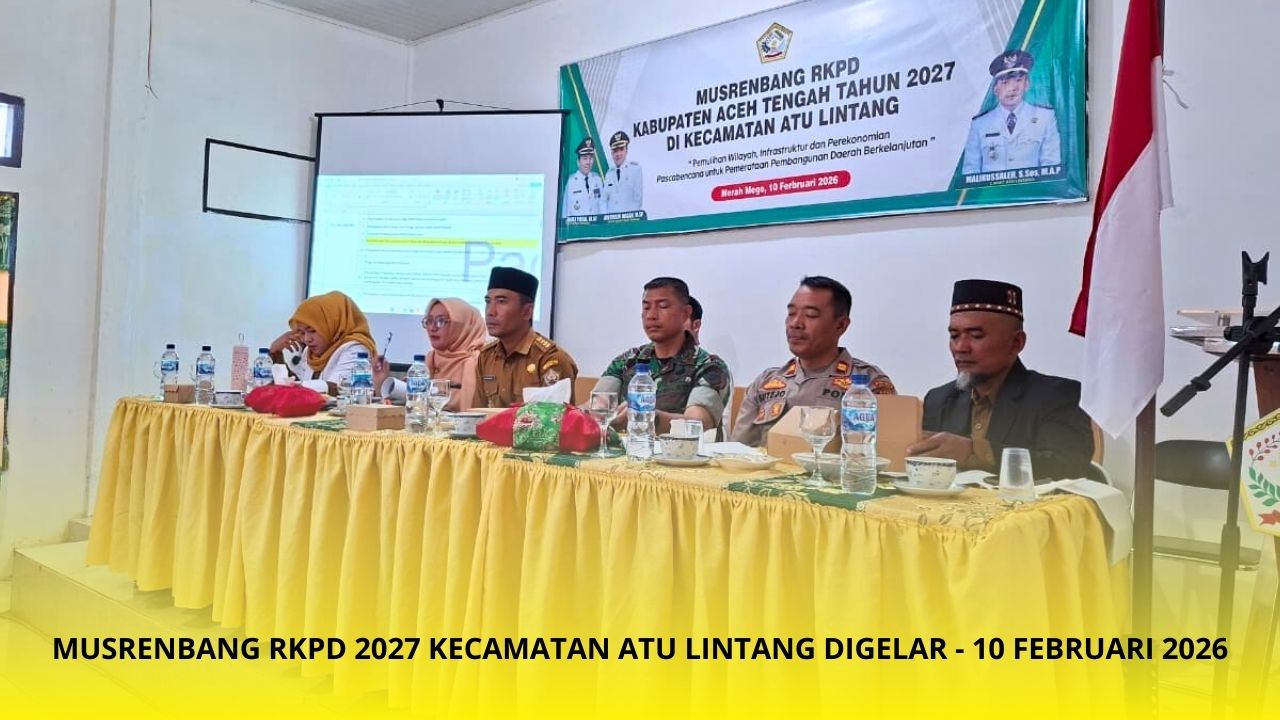 Musrenbang RKPD 2027 Kecamatan Atu Lintang Digelar