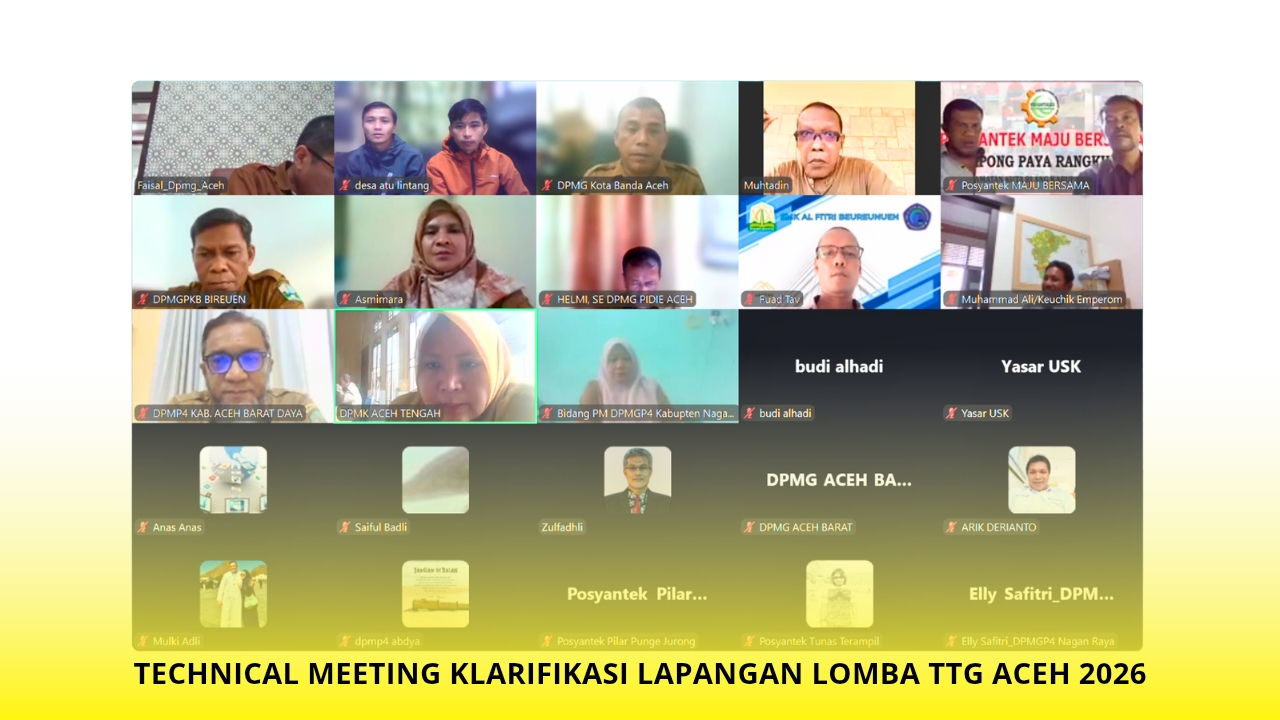 POSYANTEK Bukit Salju Kampung Atu Lintang Ikuti Technical Meeting Klarifikasi Lapangan Lomba TTG Provinsi Aceh 2026