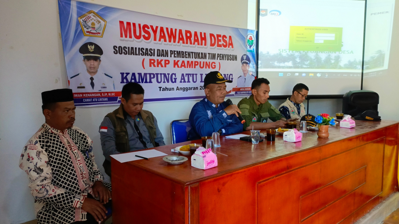 KETUA RGM KAMPUNG ATU LINTANG BENTUK TIM RKPK ATU LINTANG 2025