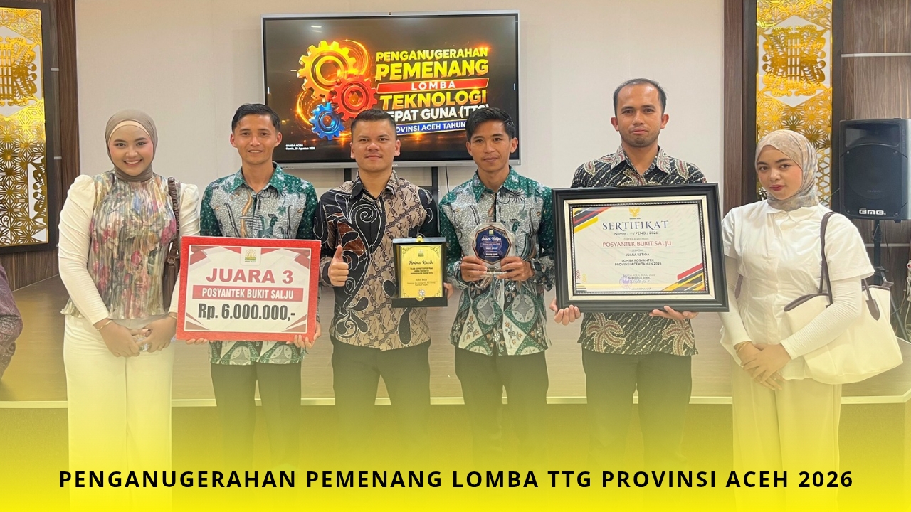 Kampung Atu Lintang Raih Juara 3 Lomba TTG Aceh 2026
