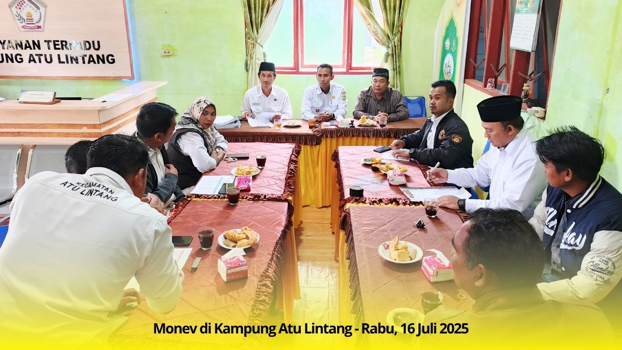 Kecamatan Lakukan Evaluasi Kinerja Pemerintahan Kampung Atu Lintang
