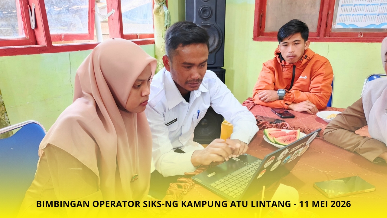 Bimbingan SIKS-NG Dukung Validitas Data Kampung