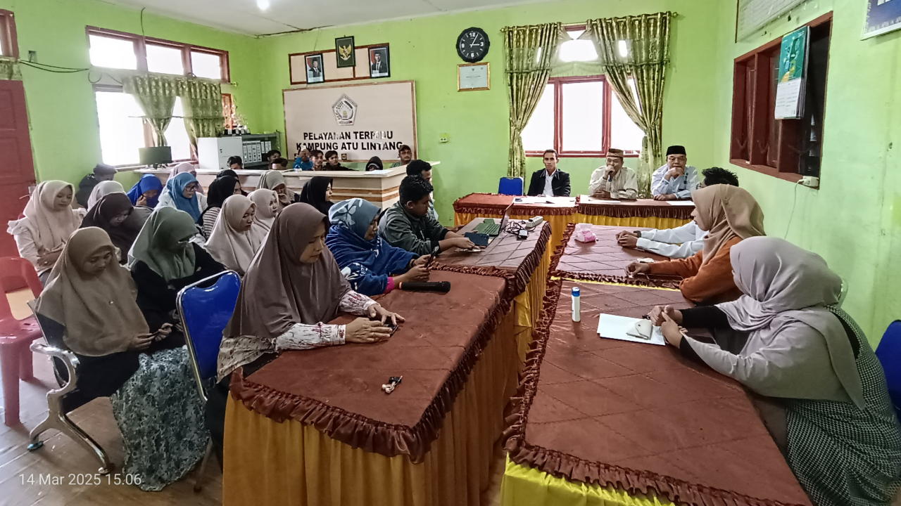 Rapat Persiapan Akhir Pesantren Kilat di Kampung Atu Lintang