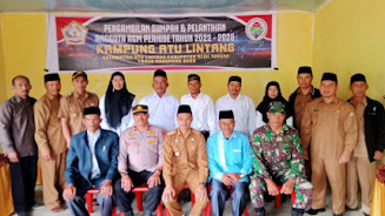 PELANTIKAN RGM KAMPUNG ATU LINTANG PERIODE 2022/2028