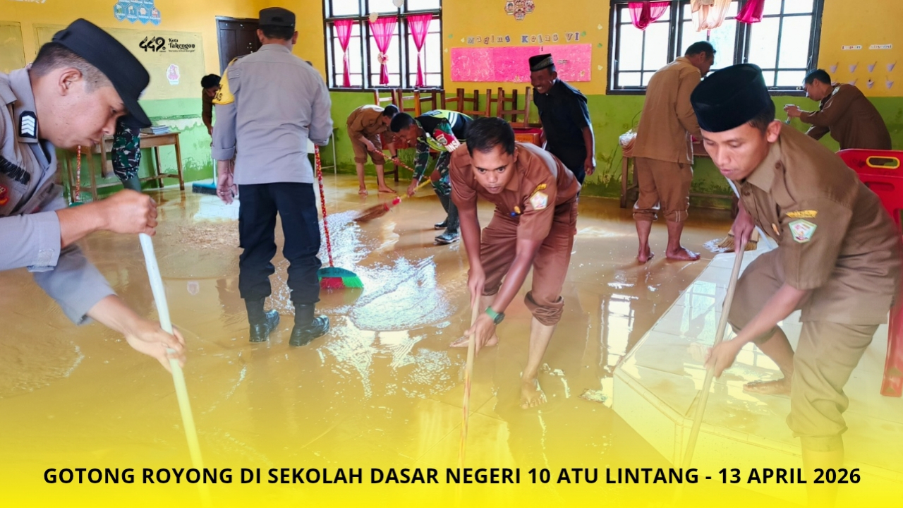 Aksi Cepat Bersihkan SDN 10 Atu Lintang