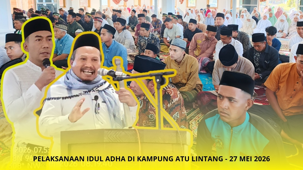 Dari Mimbar Iduladha, Warga Atu Lintang Diajak Peduli Sesama