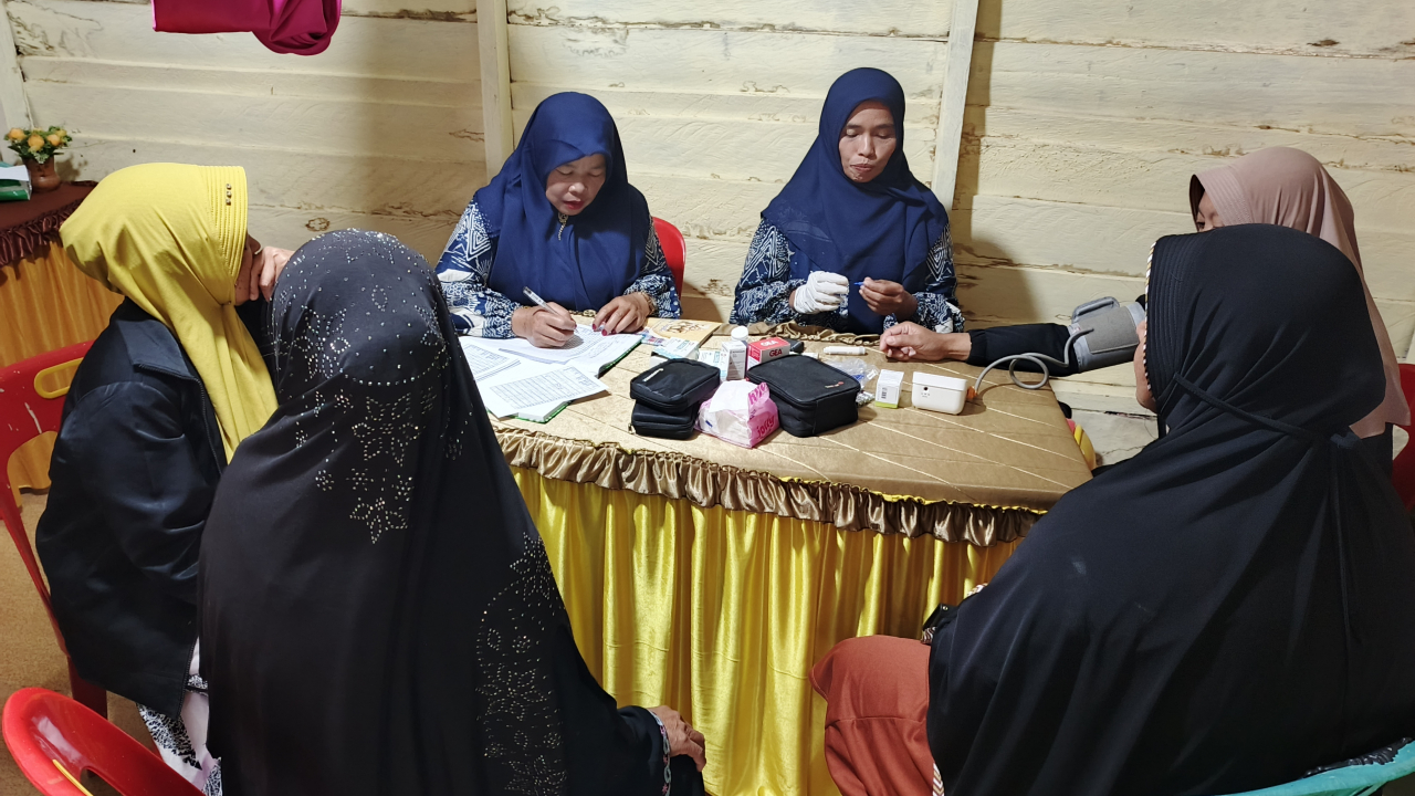 Dukung Kesehatan Masyarakat, Posyandu Kampung Atu Lintang Gelar Pemeriksaan Rutin