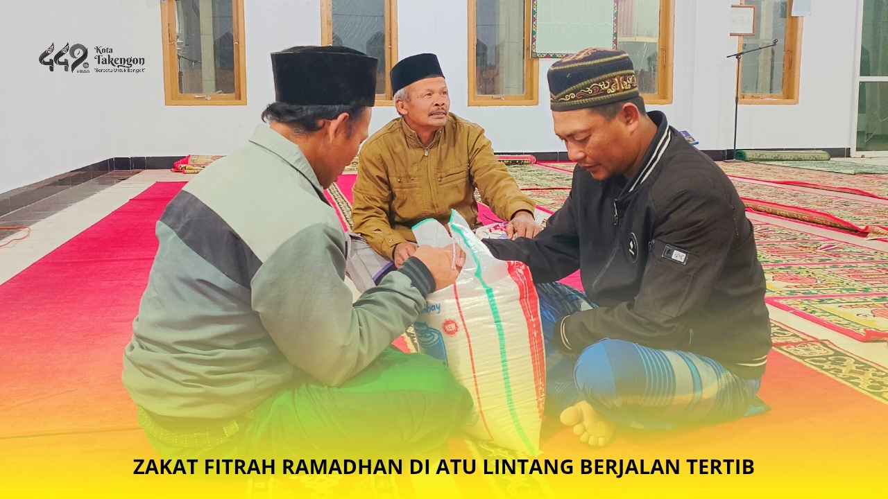 Penyaluran Zakat Fitrah Atu Lintang Berjalan Lancar