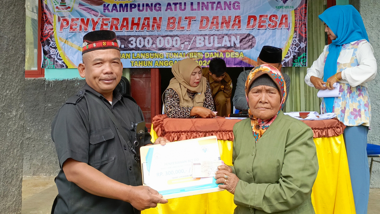 PENYALURAN BLT-DD TRIWULAN I TAHUN 2024 KAMPUNG ATU LINTANG