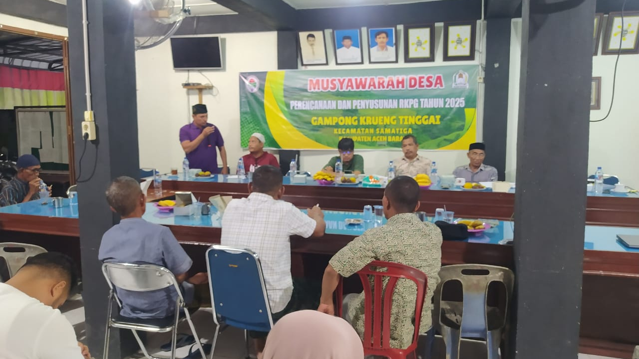 Musyawarah Perencanaan Desa Tahun 2024 di Gampong Krueng Tinggai Tetapkan Arah Pembangunan