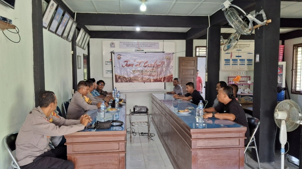 Kunjungan Polsek Samatiga ke Krueng Tinggai