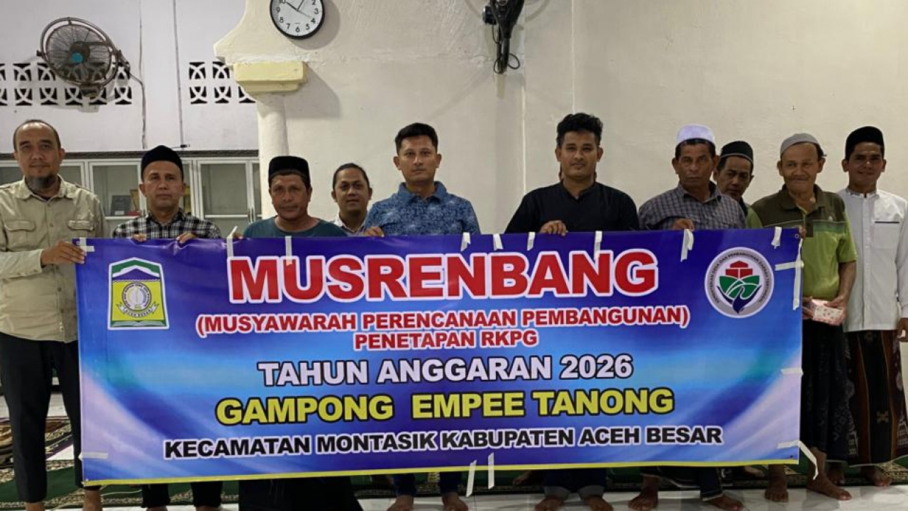 Musrenbang Penetapan RKPG Gampong Empee Tanong Bahas Ketahanan Pangan hingga Digitalisasi UMKM