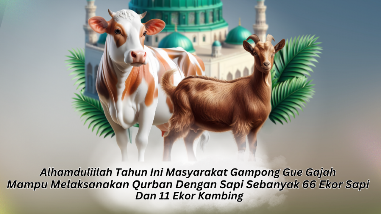 Keuchik Gampong Gue Gajah Sampaikan Ucapan Terima Kasih atas Kelancaran Pelaksanaan Penyembelihan Hewan Qurban.