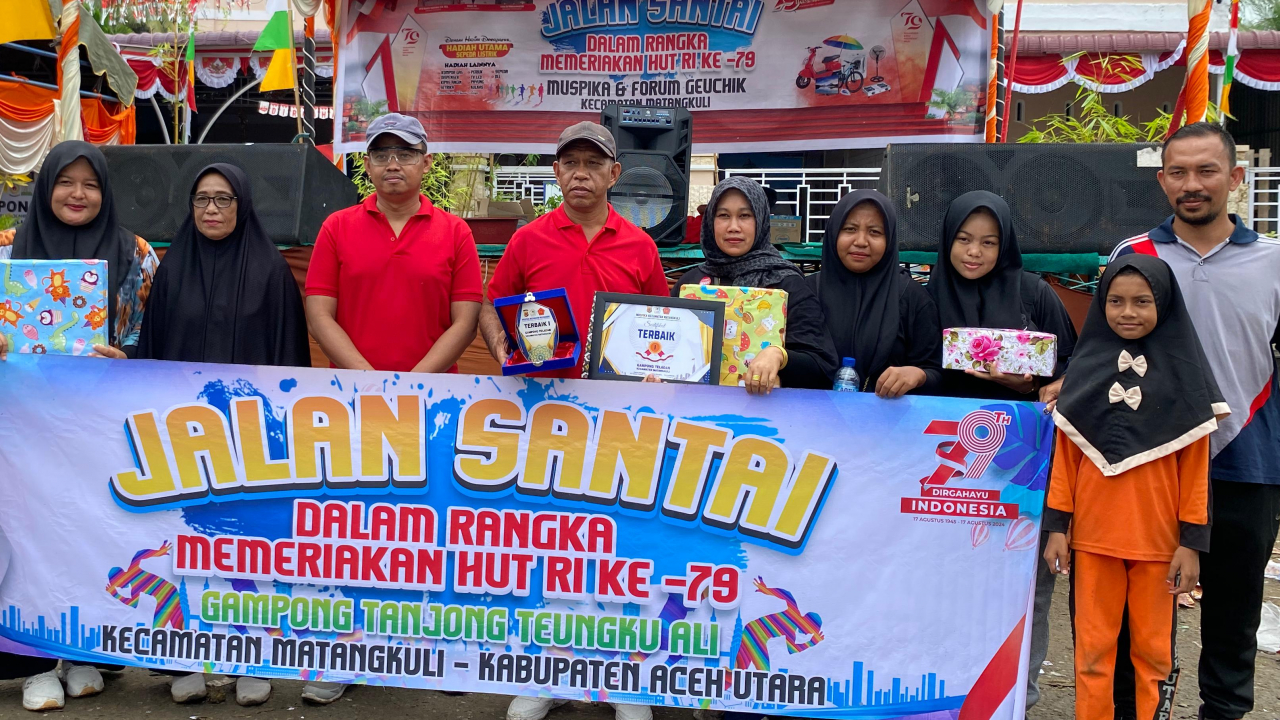 Desa Tanjong Teungku Ali Raih Juara 1 Lomba Desa Teladan Tahun 2024