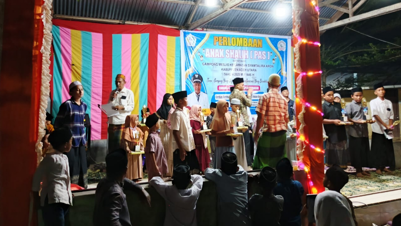 Meriahkan Perlombaan Anak Shalih di Dayah BUDI Gampong Mesjid