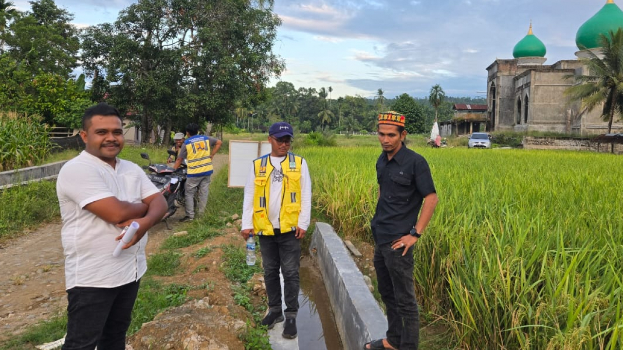 Pembangunan Irigasi (P3-TGAI) Tahun 2025 Gampong Gunci Rampung Dikerjakan
