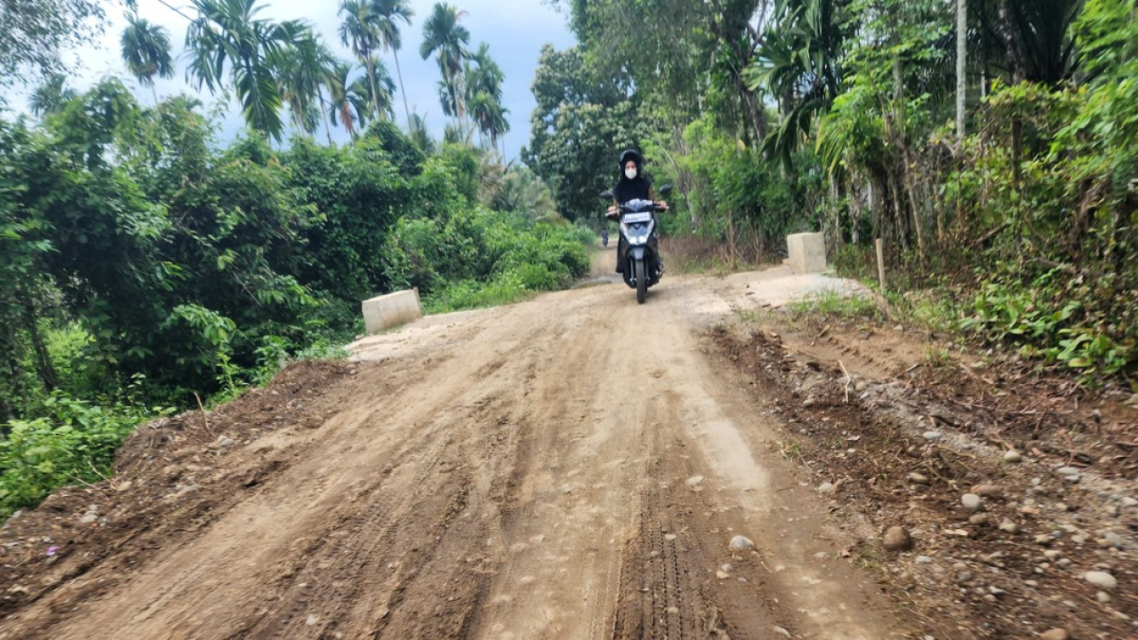 Hasil Jalan Dusun Alue Anoe Setelah Dikriping di Tahun 2023