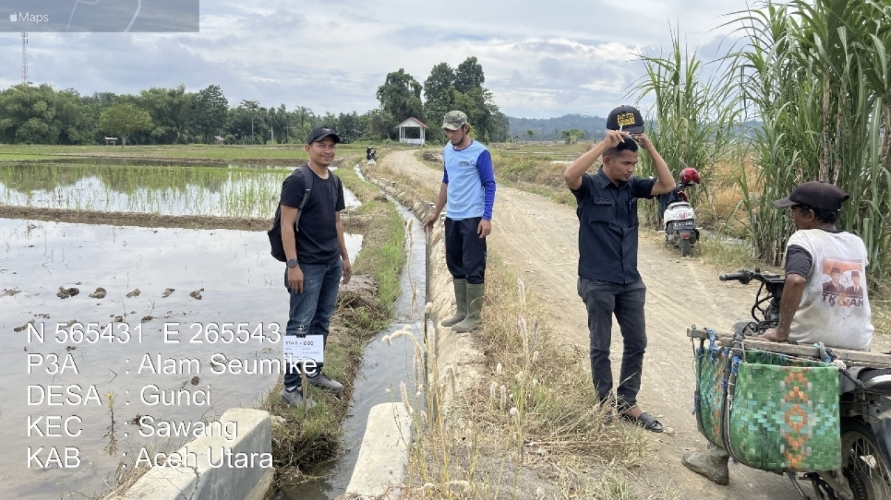 Pembangunan Saluran Air Untuk Petani Sawah Gunci Kembali di Bangun