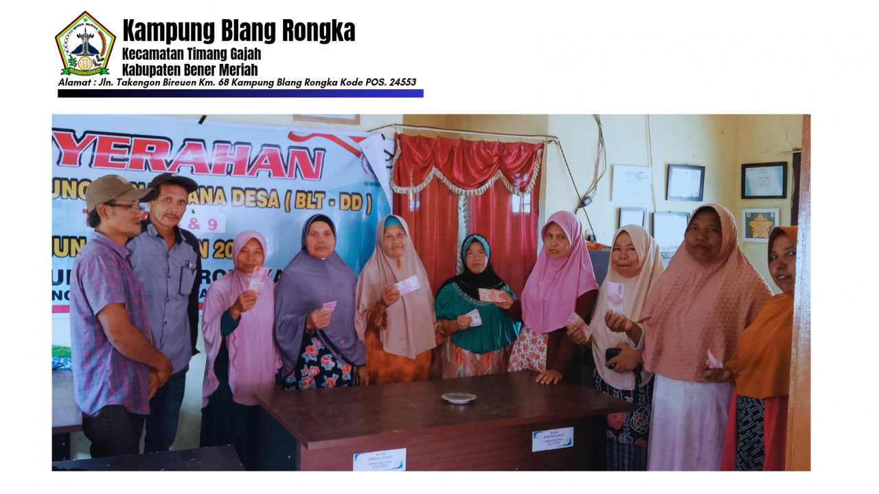 Penanganan Kemiskinan Ekstrem di Kampung Blang Rongka Melalui Penyaluran BLT Dana Desa Tahap 8 dan 9