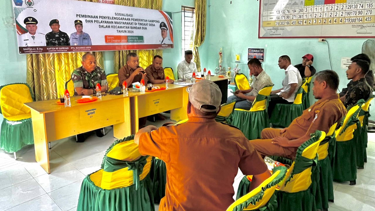 **Peningkatan Kapasitas Aparatur Desa: Sosialisasi Penyelenggaraan Pemerintahan dan Pelayanan Publik di Kecamatan Bandar Dua**