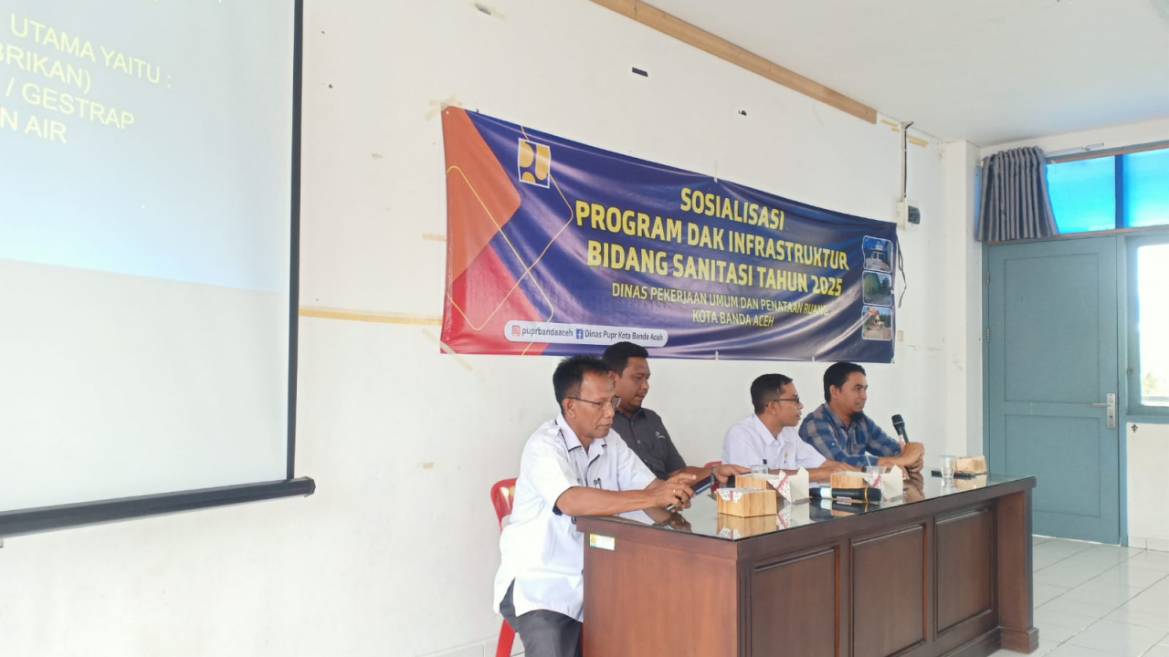 Sosialisasi Program DAK Sanitasi di Gampong Blang Oi