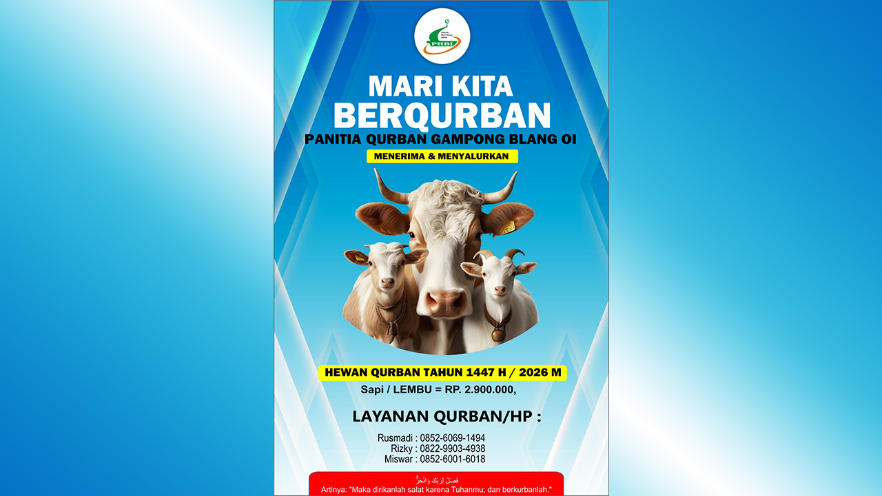 MARI KITA BERQURBAN