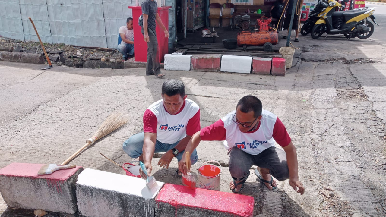 Meriahnya Gotong Royong Merah Putih di Gampong Blang Oi Sambut HUT RI Ke-80