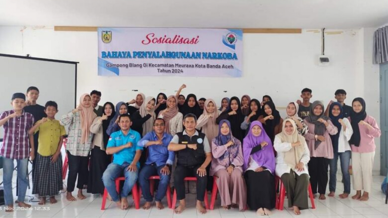 Sosialisasi Bahaya Narkoba di Gampong Blang Oi