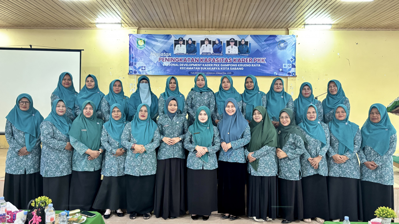 PKK Krueng Raya Gelar Pelatihan Personal Development untuk Perkuat Kader