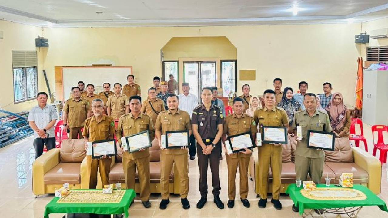 PJ. Keuchik Gampong Krueng Raya Khalik Mubaraq, Menghadiri Sosialisasi dari Tim Intelijen Kejaksaan Negeri Sabang