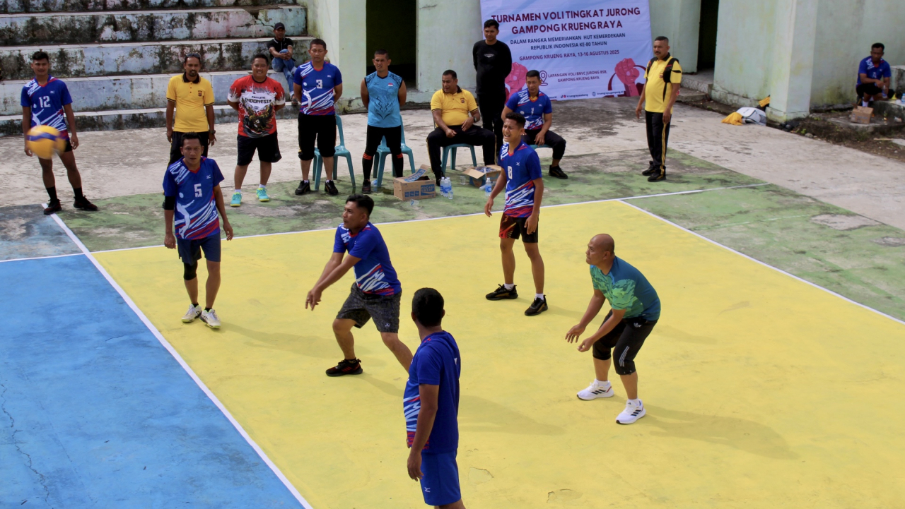 Turnamen Voli HUT RI ke-80 Meriah, Kapolres dan Dandim Turut Hadir Dukung Langsung