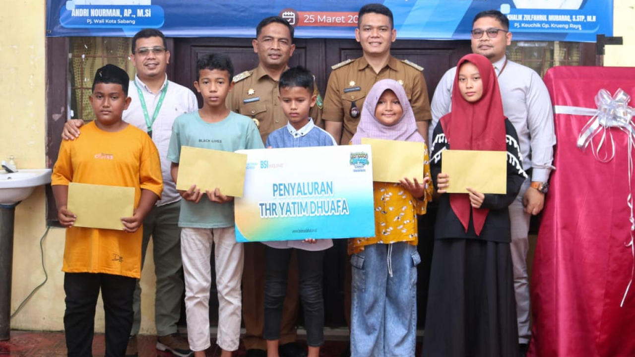 BSI Berbagi Untuk Yatim Duafa Gampong Krueng Raya