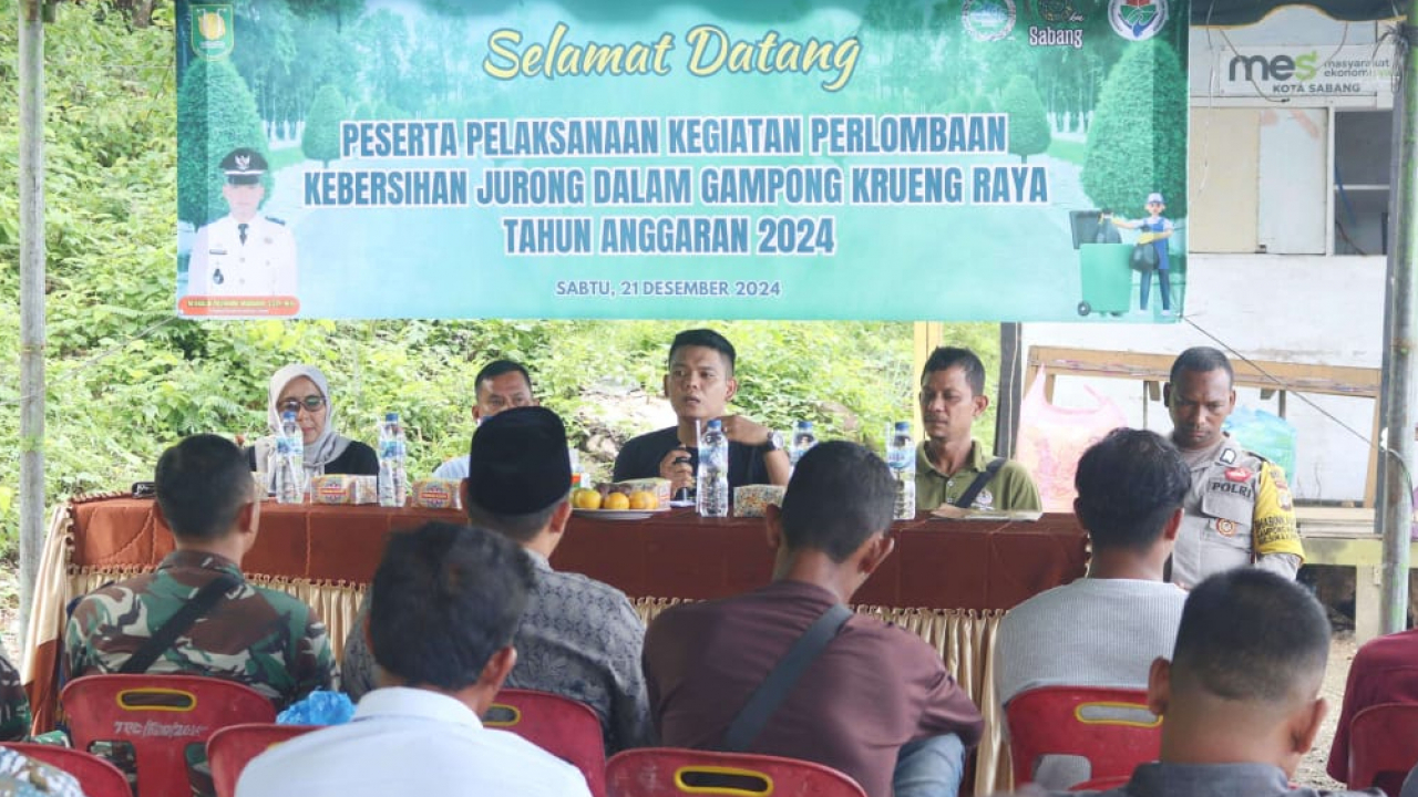 Gampong Krueng Raya Lakukan Penilaian Kebersihan Lingkungan