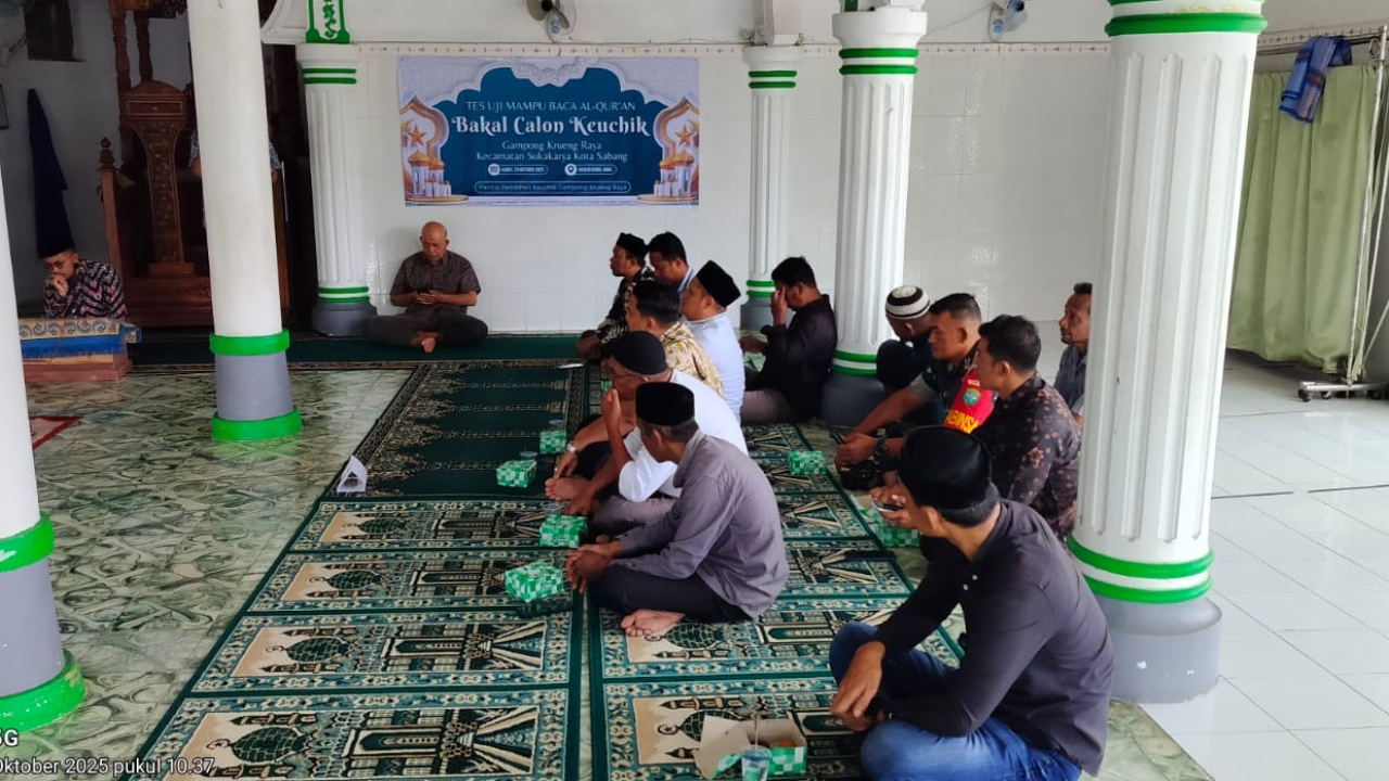Uji Baca Al-Qur’an Warnai Tahapan Pemilihan Keuchik Gampong Krueng Raya