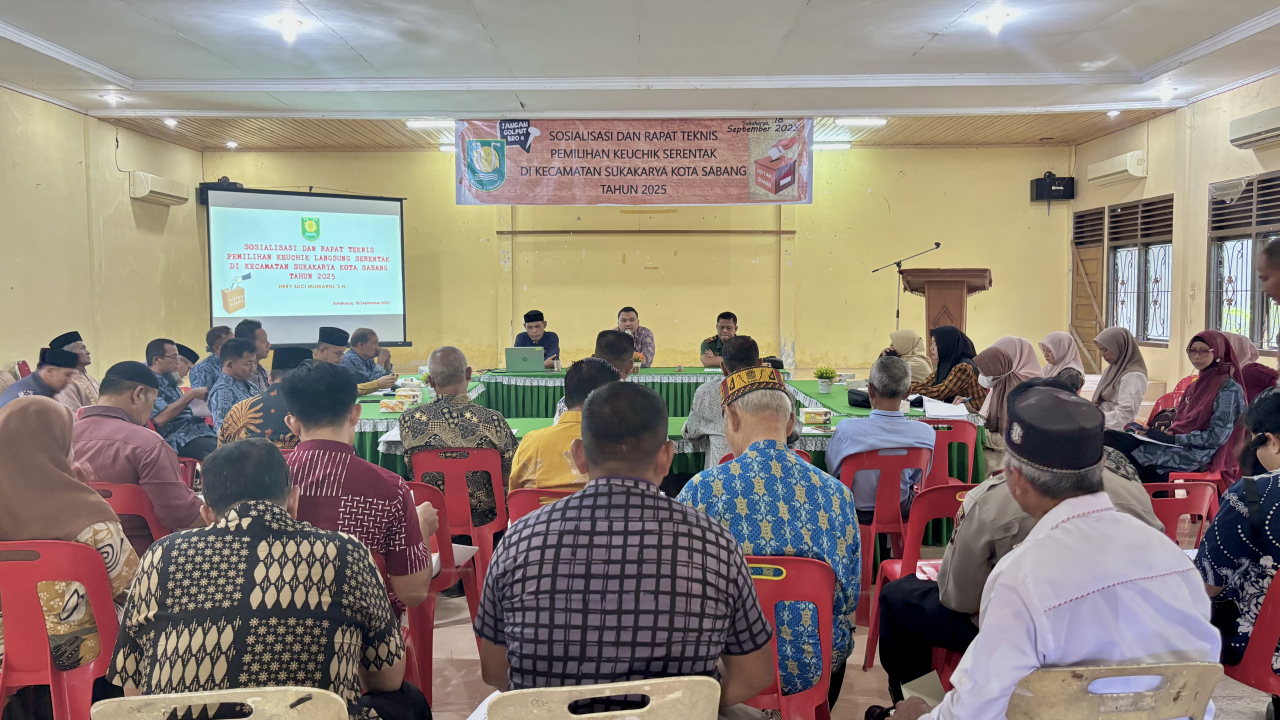 Pilchiksung Serentak 2025, Kecamatan Sukakarya Gelar Sosialisasi