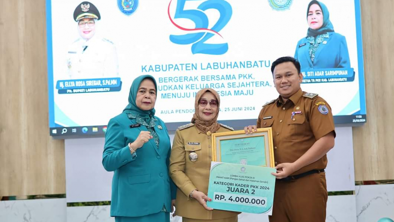 Puncak Peringatan Hari Kesatuan Gerak ke-52 tingkat Kabupaten Labuhanbatu Tahun 2024