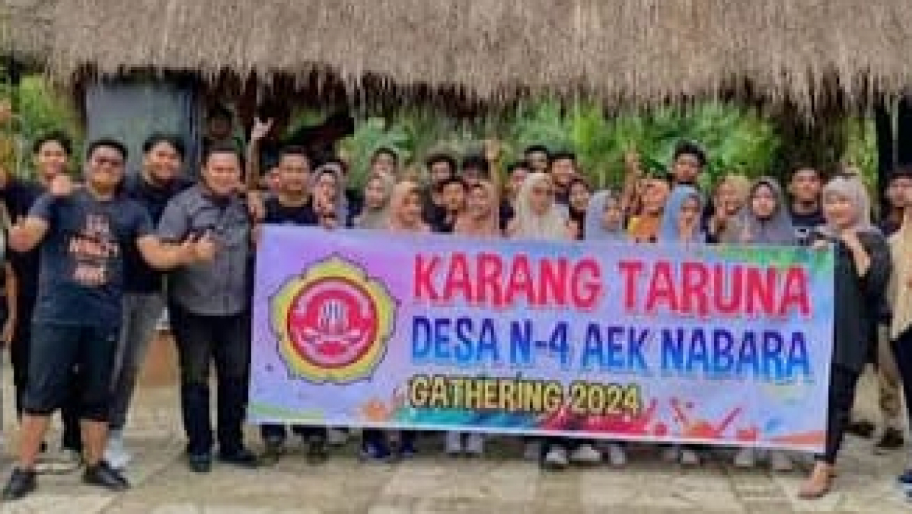 Karang Taruna Desa N-4 Aek Nabara melaksanakan kegiatan Gathering 2024